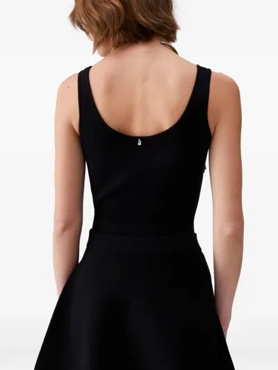 Liu •jo Embroidered Jumpsuit In Black