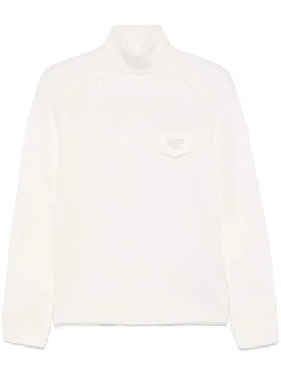 Liu •jo Embroidered-logo Sweater In White