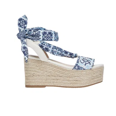 Liu •jo Liu Jo Espadrillas Women's Sandals Bali 03 With Short Saws And Printed Capri Blue