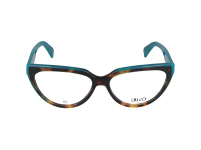 Liu •jo Liu Jo Eyeglasses  Lj2784 259 Dark Tortoise/turquoise 55/15/140