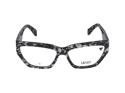 Liu •jo Liu Jo Eyeglasses  Lj2792 013 Black Grey Textured 56/15/135