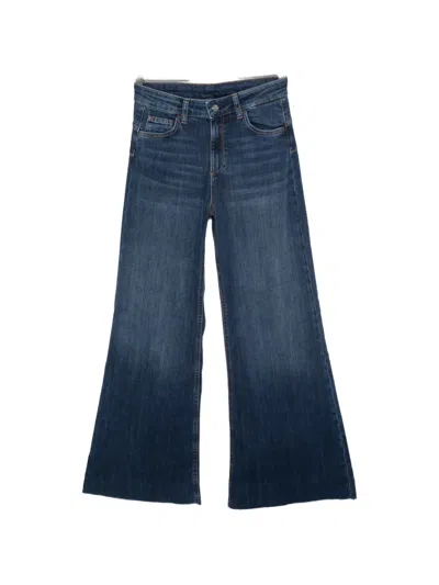 Liu •jo Faded Flared-leg Jeans In Blue