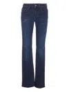 Liu •jo Five-pocket Trousers With Back Patch Pockets In Blue