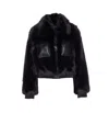Liu •jo Faux Fur Jacket In Black