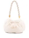 LIU •JO FAUX-FUR SHOULDER BAG