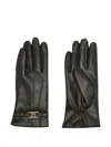 Liu •jo Faux-leather Gloves In Black