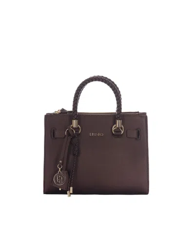 Liu •jo Liu Jo Faux Leather Mini Shoulder Bag In Burgundy