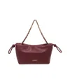 Liu •jo Faux Leather Shoulder Bag In Burgundy