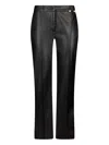 Liu •jo Faux Leather Trousers In Black