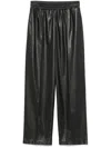Liu •jo Faux-leather Trousers In Black