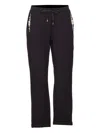Liu •jo Faux-pearl-embellished Drawstring Trousers In Black