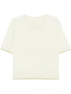 Liu •jo Fine-knit Top In Green