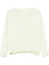 Liu •jo Fine-knit Top In Green