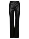 Liu •jo Fitted High-waist Straight-leg Liujo Pants In Black