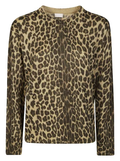 Liu •jo Fitted Long-sleeved Top With Bold Animal Print