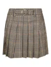 Liu •jo Fitted Mini Skirt With Smooth Texture In Brown