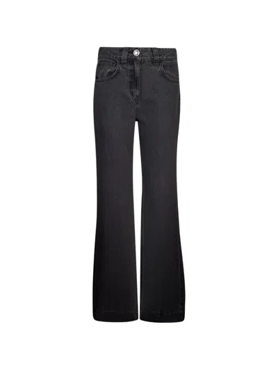 Liu •jo Five-pocket Flared Jeans In Black