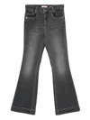 Liu •jo Five-pocket Flared Jeans In Gray