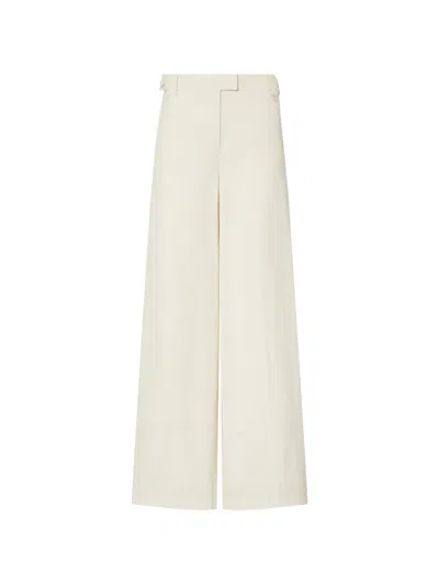 Liu •jo Flamed Viscosettrousers In White