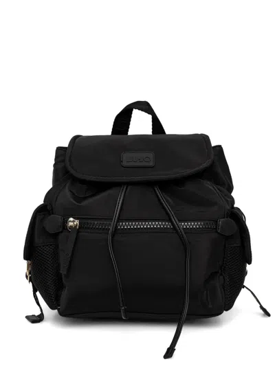 Liu •jo Flap Backpack In Black