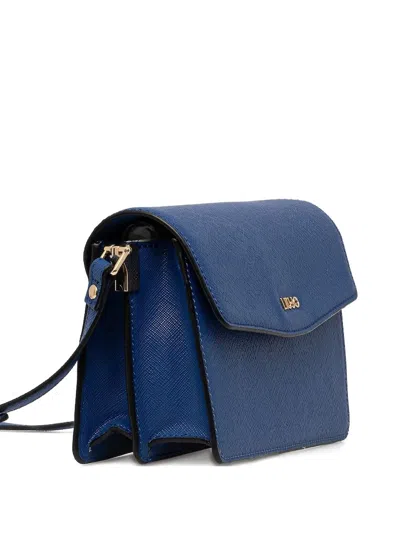 Liu •jo Flap-front Crossbody Bag In Blue