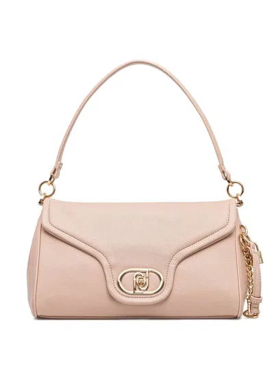Liu •jo Flap-front Lock-detail Shoulder Bag In Pink