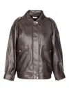 Liu •jo Flap-pocket Bomber Jacket In Brown