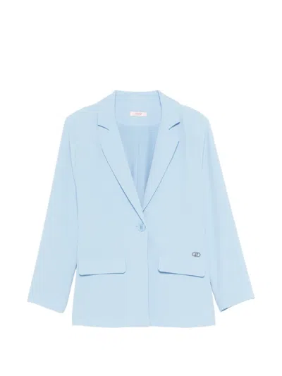 Liu •jo Kids' Flap-pocket Blazer In Blue