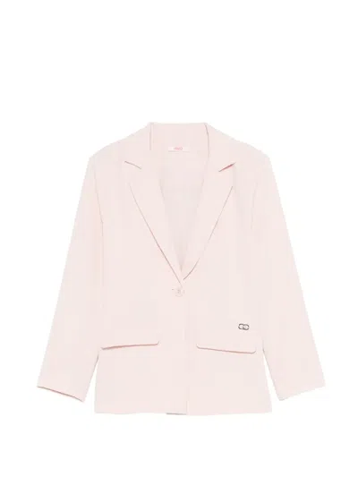 Liu •jo Kids' Flap-pocket Blazer In Pink