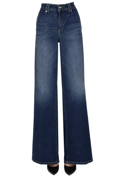 Liu •jo Flare French Pockets Jeans In Blue