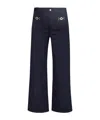 Liu •jo Flare-leg Cropped Trousers In Black