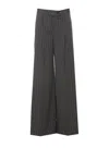 Liu •jo Hornstripe Casual Pants In Grey
