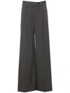 Liu •jo Hornstripe Casual Pants In Grey