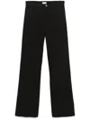 Liu •jo Liu Jo Flared Cotton Pants In Black