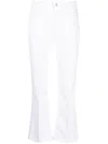 Liu •jo Flared Cropped Trousers In White