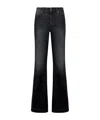 Liu •jo Flared Denim Trousers In Black