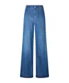 Liu •jo Liu Jo Flared Denim Trousers In Blue