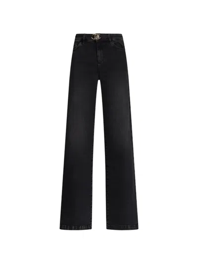 Liu •jo Flared Jeans In Black
