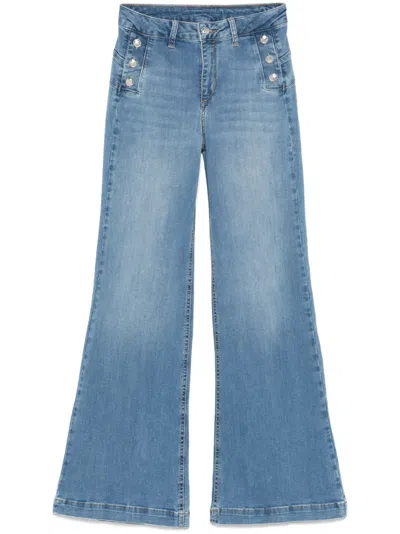 Liu •jo Liu Jo Pantalon Jean Denim Det Botones Lateral In Blue