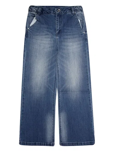 Liu •jo Kids' Flared Jeans In Blue