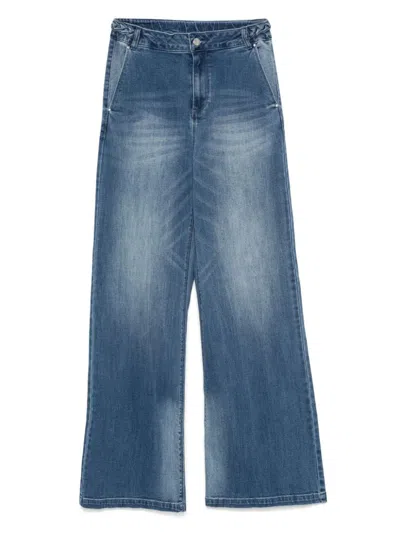 Liu •jo Kids' Flared Jeans In Blue