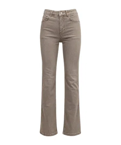 Liu •jo Liu Jo Flared Jeans In Brown