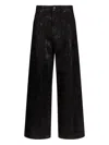 Liu •jo Flared Jeans With Coated Detailing In Black