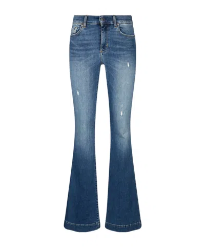 Liu •jo Flared Jeans With Rhinestones