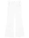 Liu •jo Liu Jo Long White Jeans With Buttons In White