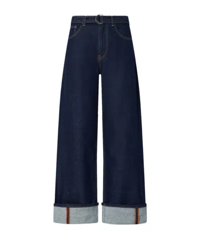 Liu •jo Flared Jeans With Turn-ups In Black