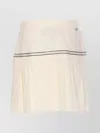 Liu •jo Flared Skirt With Contrast Trim And Pleated Design