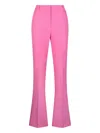 Liu •jo Flared Trousers In Pink