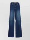 Liu •jo Flared Wide-leg Denim Jeans Trousers In Blue