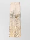 Liu •jo Flared Wide Leg Trousers With Tropical Print